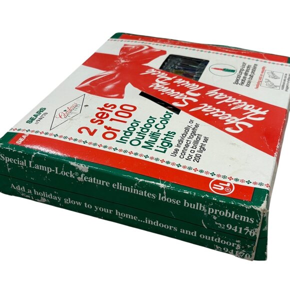 Sears Special Savings Holiday Twin Pack Indoor Outdoor Multi-Color Lights 100-Co - Picture 3 of 4